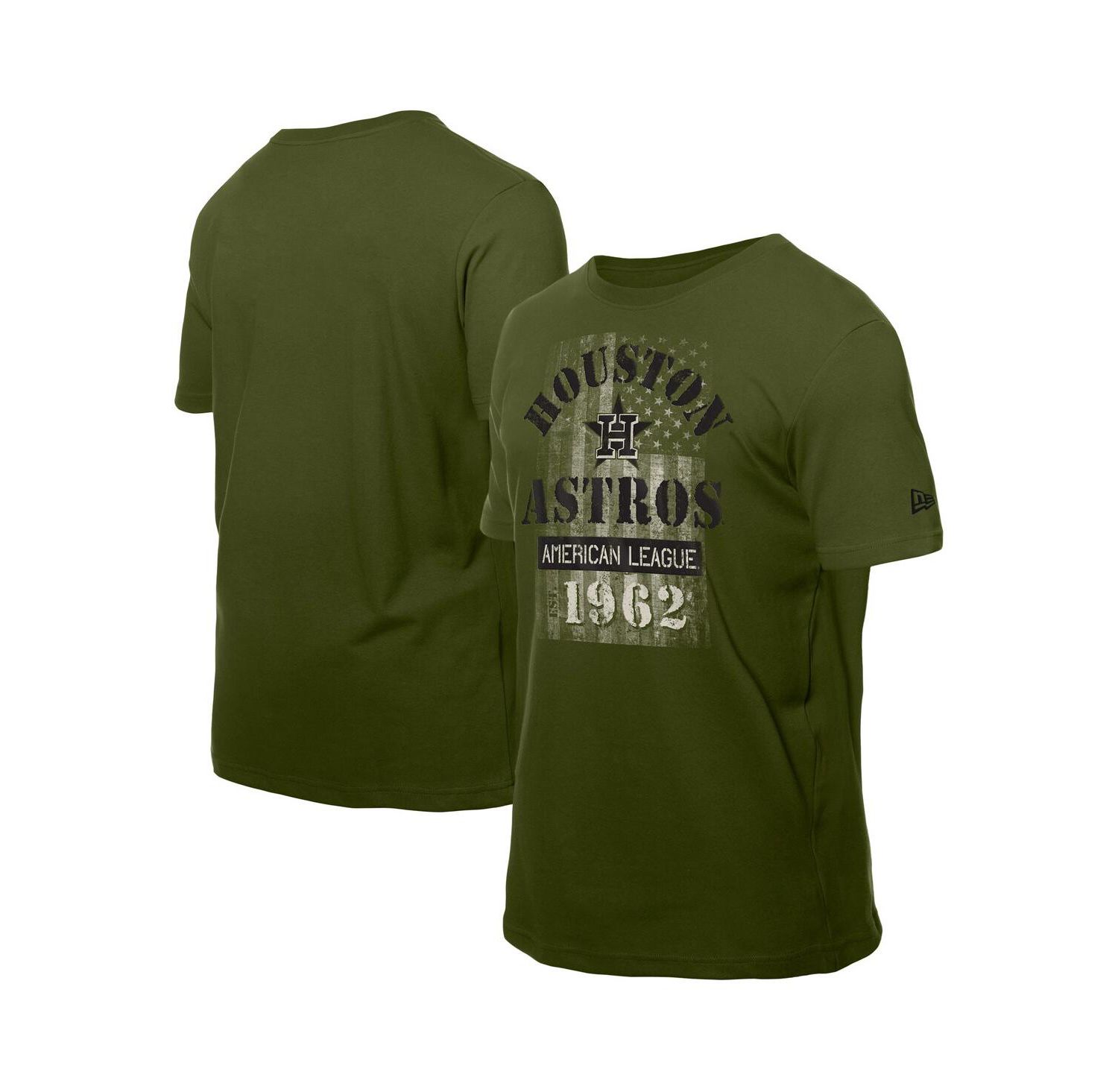 Men's Green Houston Astros Armed Forces T-Shirt