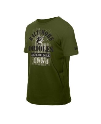 Men's Green Baltimore Orioles Armed Forces T-Shirt