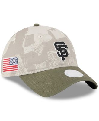 New Era - Women's Light Beige/Olive San Francisco Giants 2025 Armed Forces Day 9TWENTY Adjustable Hat