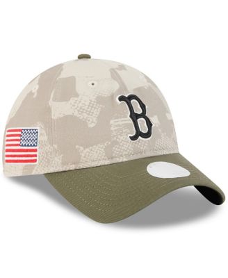 New Era - Women's Light Beige/Olive Boston Red Sox 2025 Armed Forces Day 9TWENTY Adjustable Hat