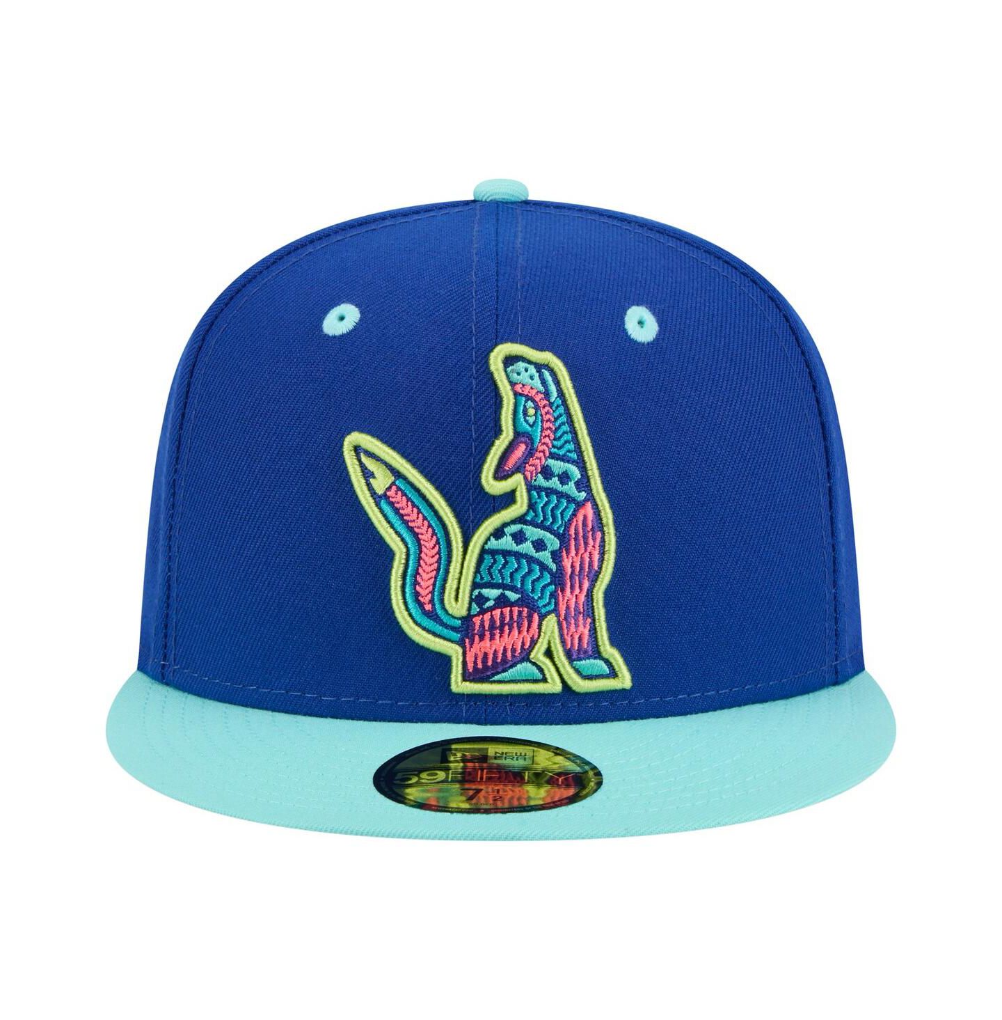 Мужская кепка New Era Blue Hillsboro Hops Copa de la Diversion 59FIFTY Fitted Hat — фото 2