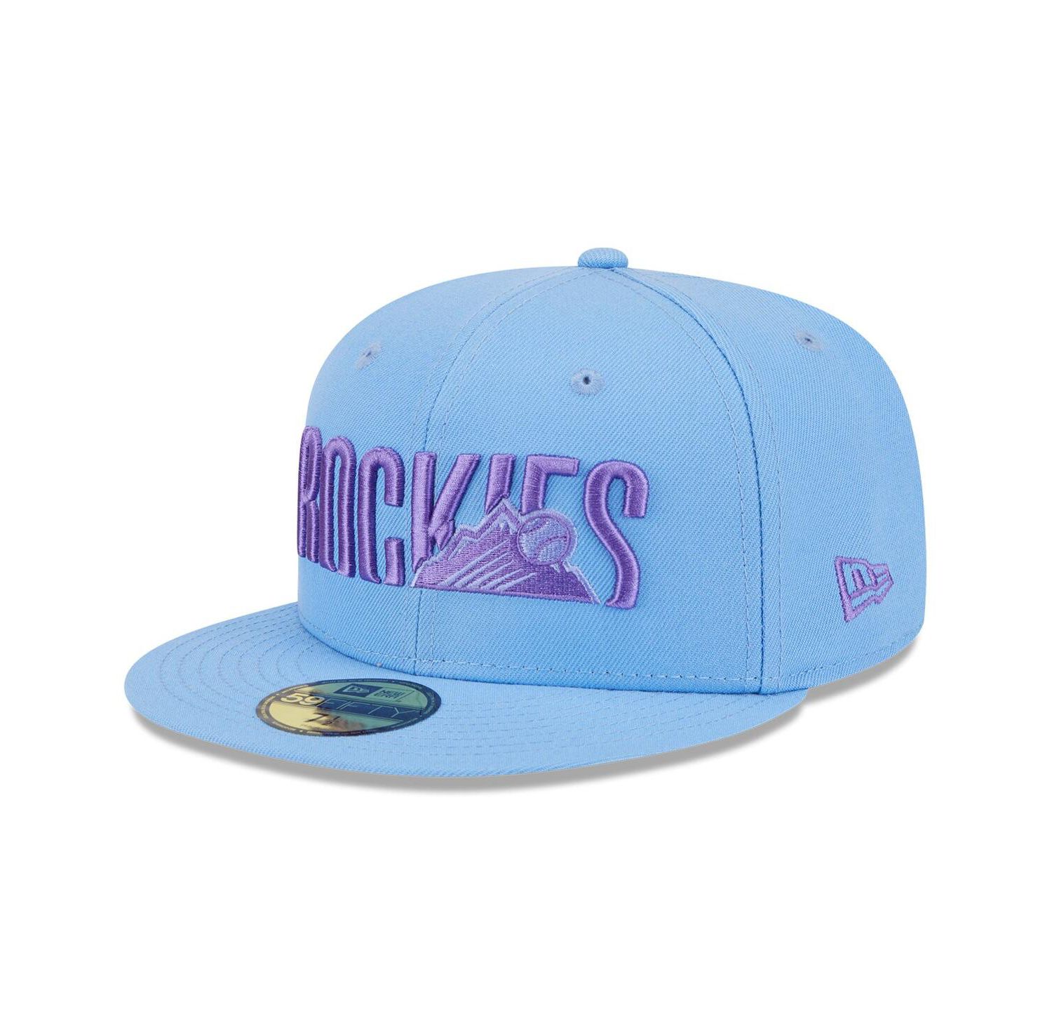 Men's Light Blue Colorado Rockies 2025 City Connect Fan Pack 59FIFTY Fitted Hat