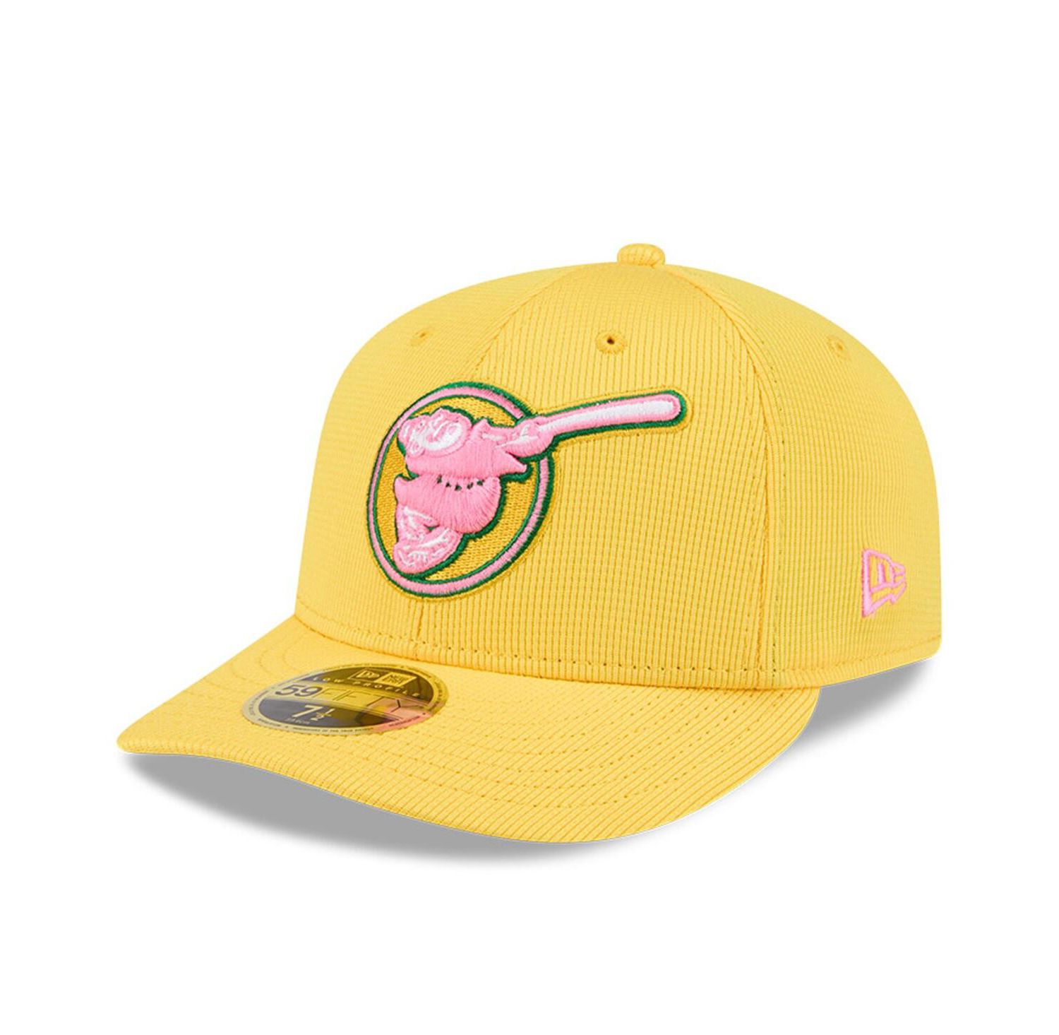 Men's Yellow San Diego Padres City Connect Batting Practice Low Profile 59FIFTY Fitted Hat