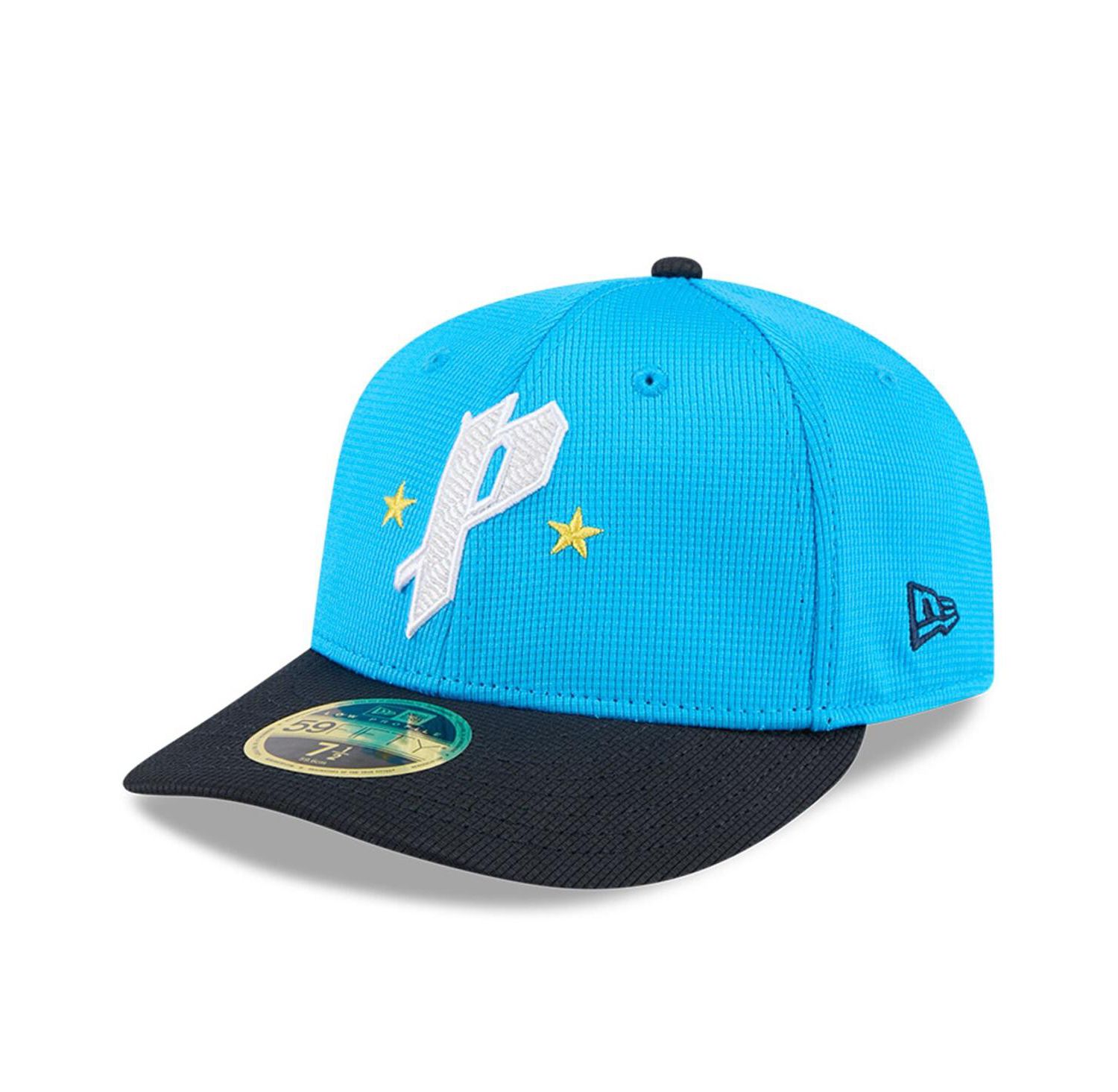Men's Neptune Blue/Navy Philadelphia Phillies City Connect Batting Practice Low Profile 59FIFTY Fitted Hat