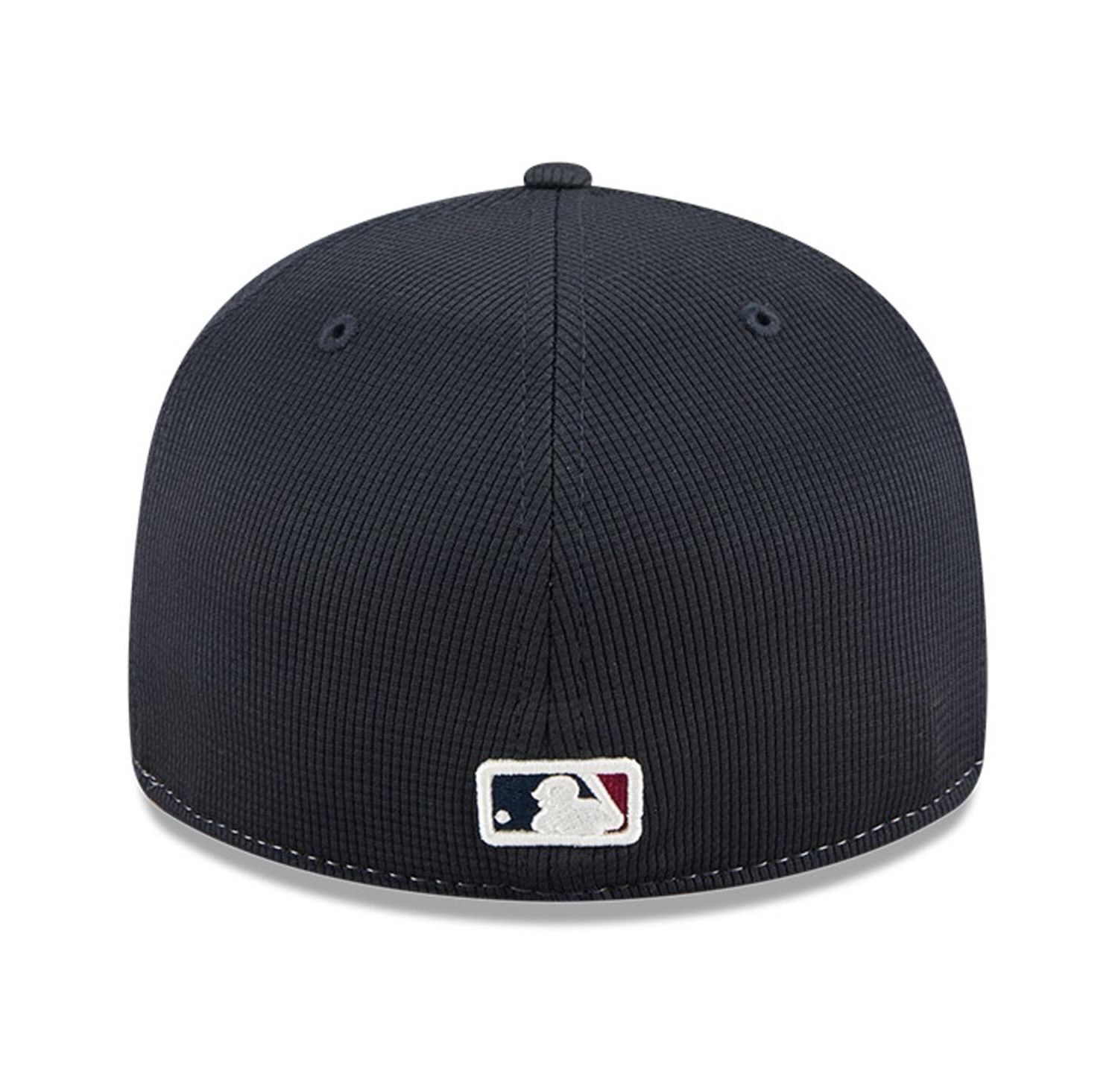 Men's Navy/White Cleveland Guardians City Connect Batting Practice Low Profile 59FIFTY Fitted Hat