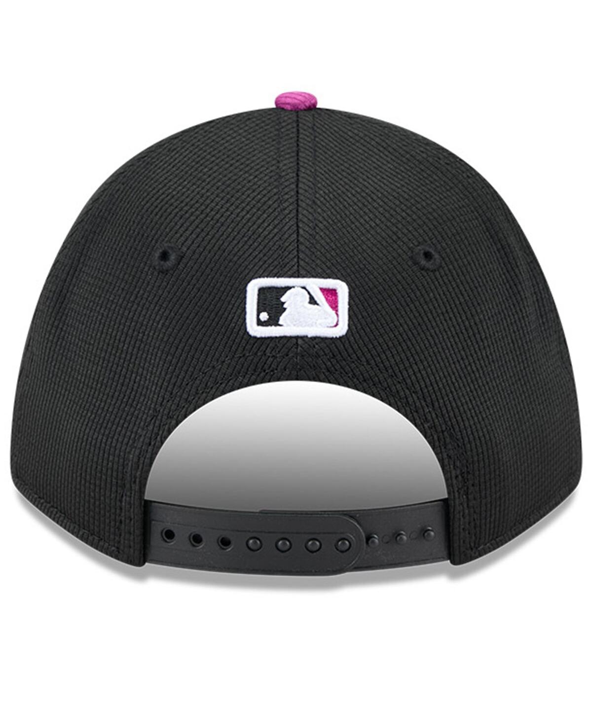 NEW ERA MEN'S CHARCOAL/PURPLE NEW YORK METS CITY CONNECT BATTING PRACTICE 9FORTY M-CROWN ADJUSTABLE HAT 