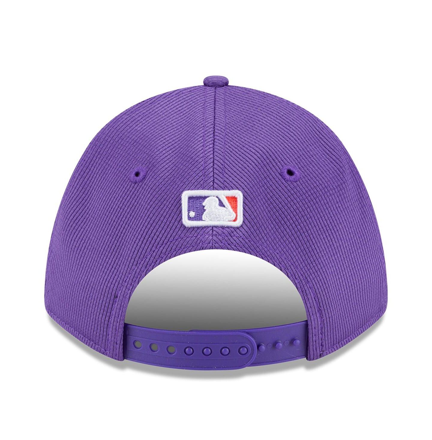 Мужская кепка New Era Purple Colorado Rockies 2025 City Connect Batting Practice 9FORTY Adjustable Hat — фото 4
