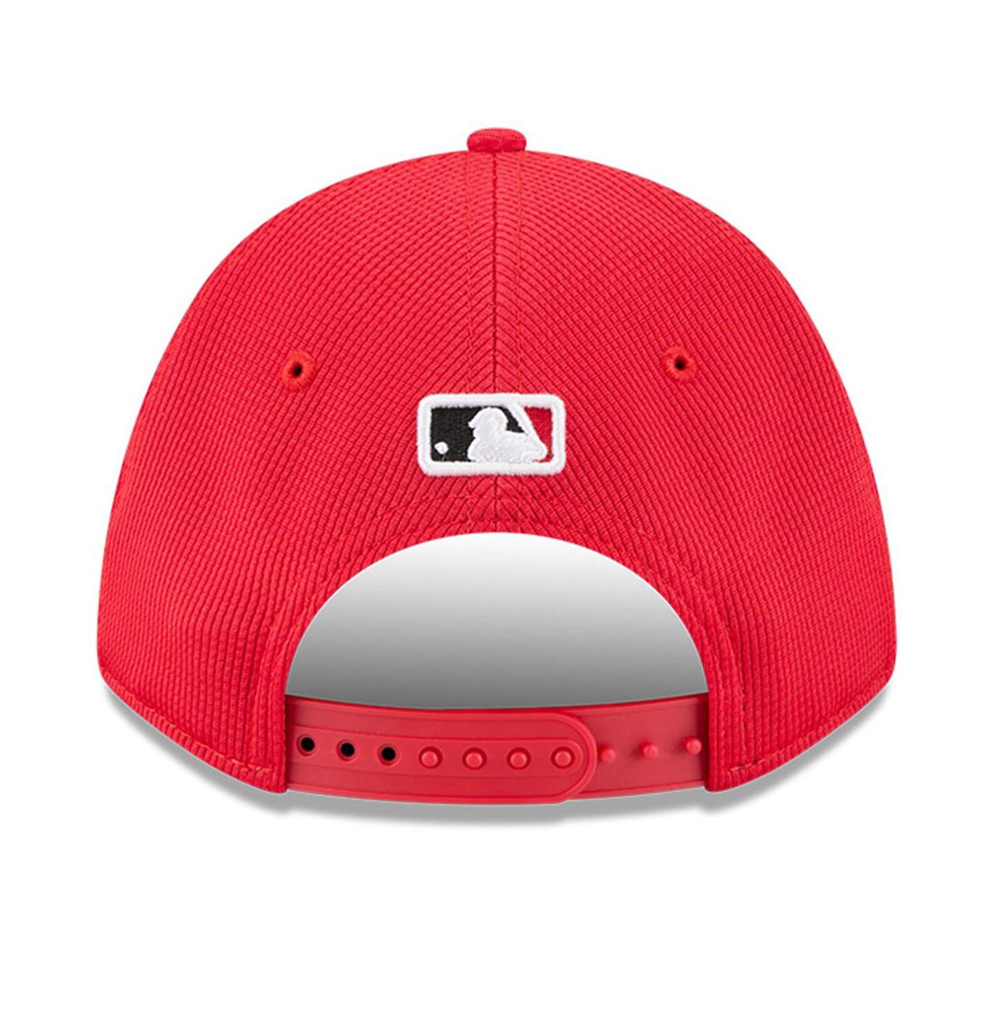Мужская кепка New Era Red Cincinnati Reds City Connect Batting Practice 9FORTY M-Crown Adjustable Hat — фото 4