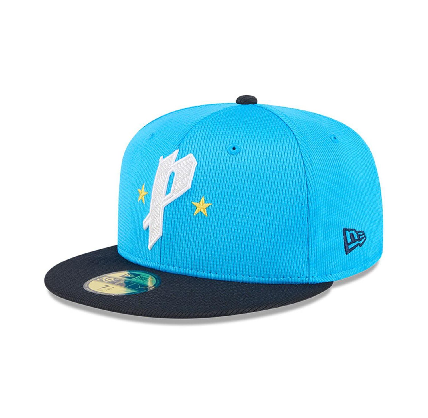 Men's Neptune Blue/Navy Philadelphia Phillies City Connect Batting Practice 59FIFTY Fitted Hat