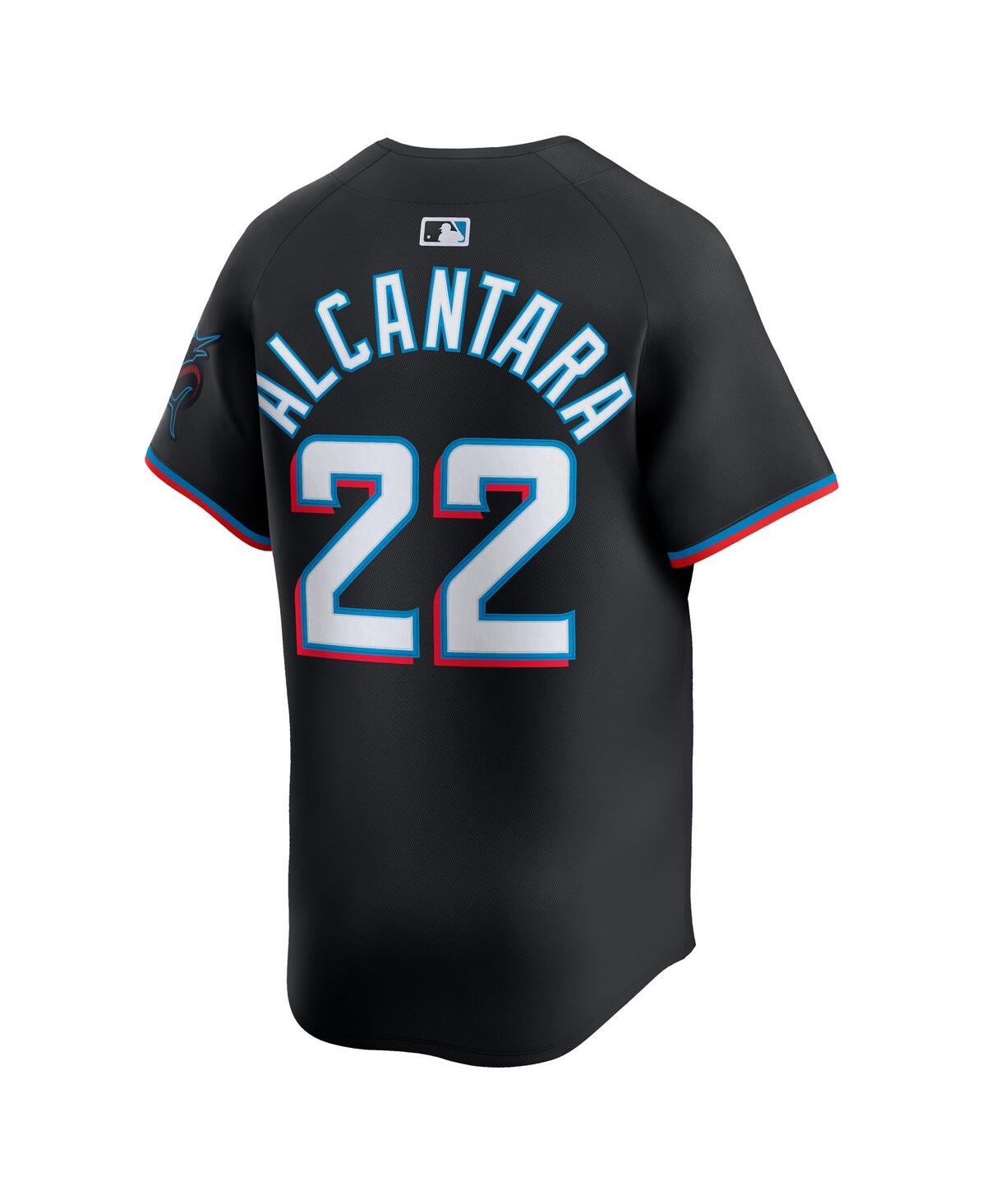 Nike Men's Sandy Alcantara Black Miami Marlins Alternate Limited Player Jersey
