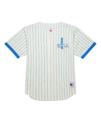 Men's Cream Detroit Lions Final Seconds Vintage Logo Mesh Button-Up Shirt