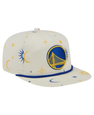 Men's Cream Golden State Warriors Lunar Golfer Snapback Hat