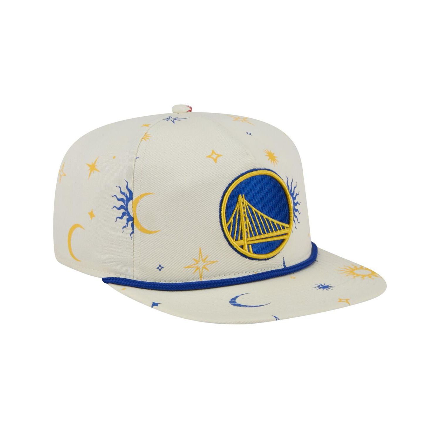 Men's Cream Golden State Warriors Lunar Golfer Snapback Hat