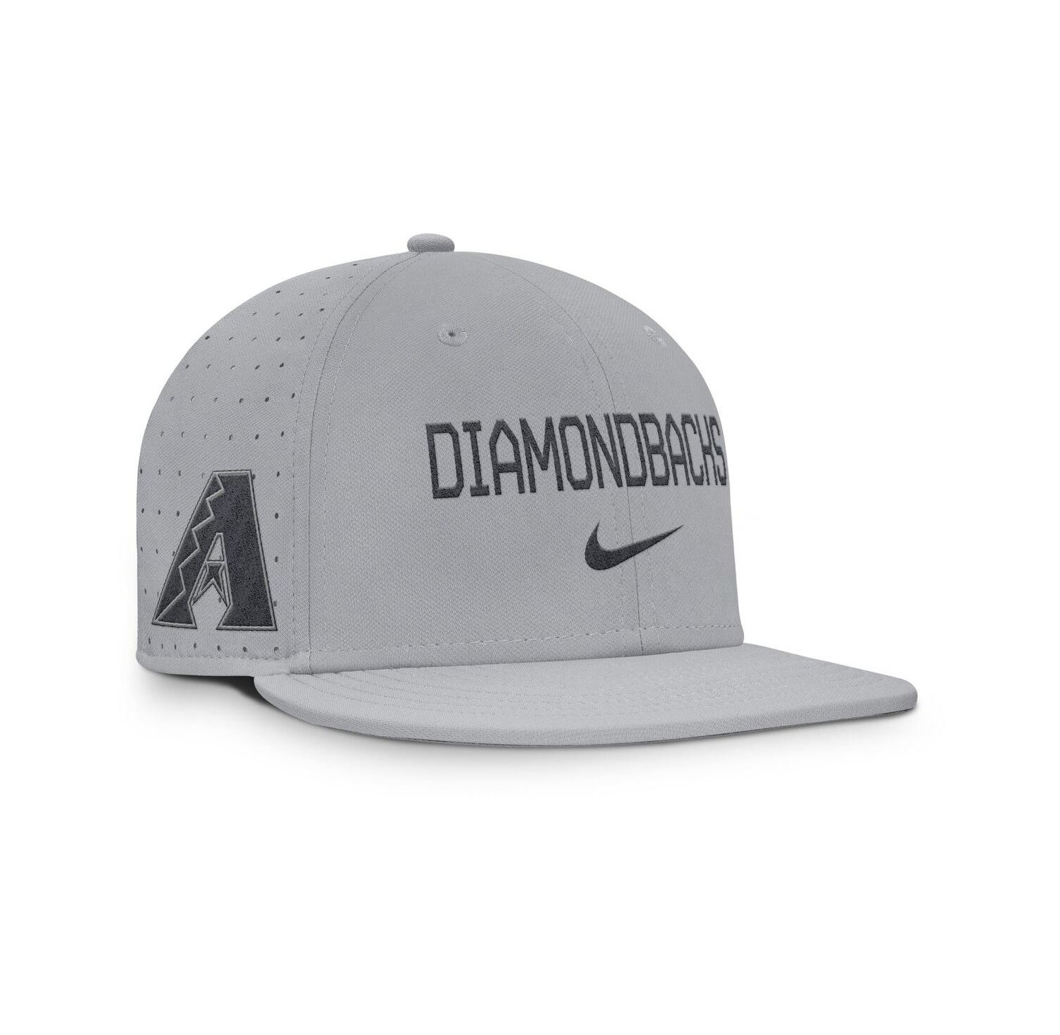 Men's Gray Arizona Diamondbacks True Performance Fitted Hat