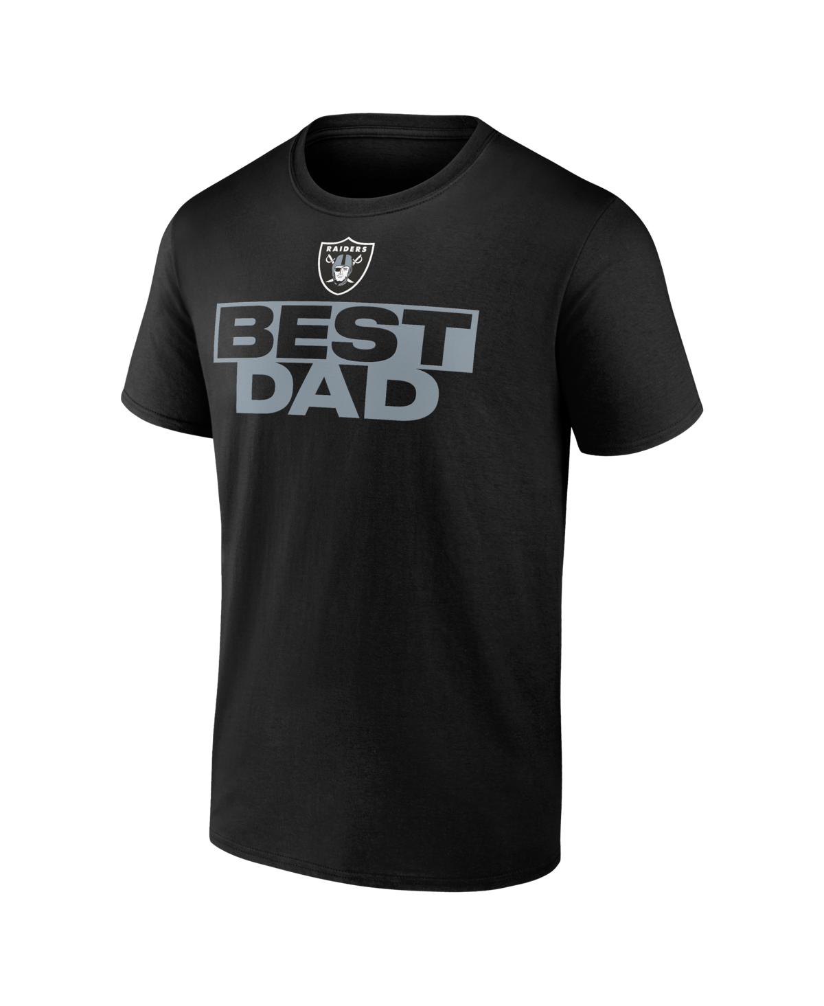 Logo Athletic Men's Black Las Vegas Raiders Best Dad T-shirt