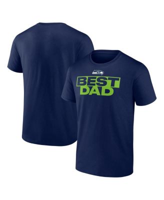 Logo Athletic - Men's College Navy Seattle Seahawks Best Dad T-Shirt