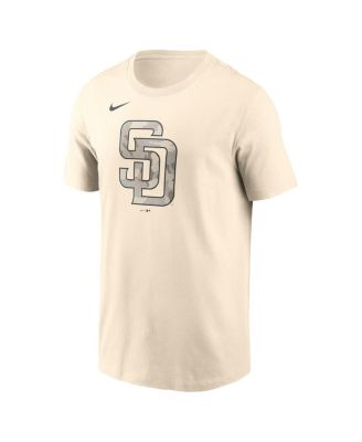Men's Cream San Diego Padres Camo Logo T-Shirt