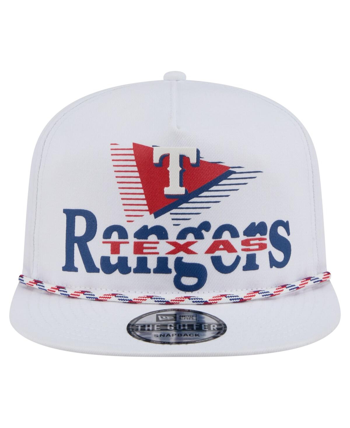 NEW ERA MEN'S WHITE TEXAS RANGERS COLLIDE GOLFER SNAPBACK HAT 