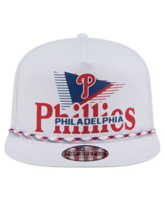 Men's White Philadelphia Phillies Collide Golfer Snapback Hat