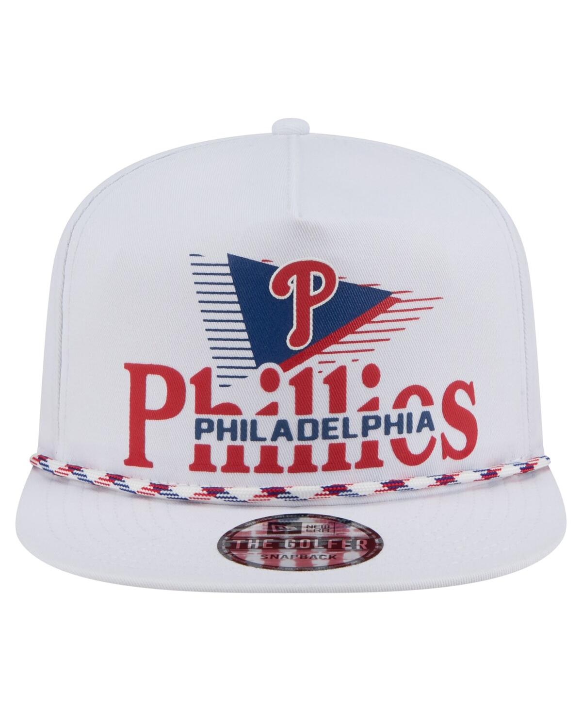 New Era Men's White Philadelphia Phillies Collide Golfer Snapback Hat