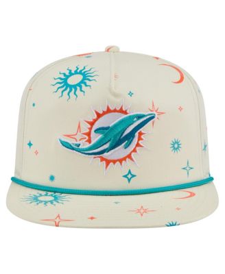 Men's Cream Miami Dolphins Celestial Golfer Adjustable Hat