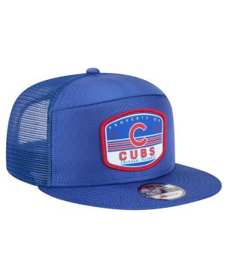 Men's&nbsp;Royal Chicago Cubs Split Panel 9FIFTY Trucker Snapback Hat