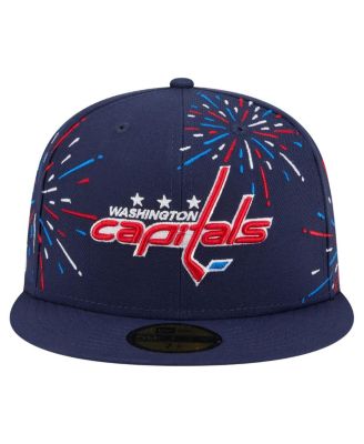 Men's Navy Washington Capitals Americana Fireworks 59FIFTY Fitted Hat