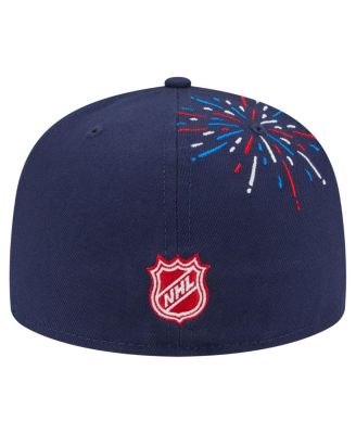 Men's Navy Pittsburgh Penguins Americana Fireworks 59FIFTY Fitted Hat