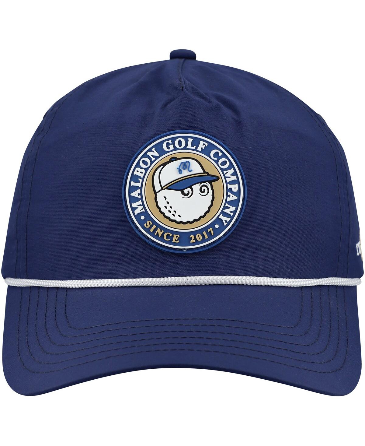 Shop Malbon Men's And Women's Navy The Players Bucket Seal Rope Adjustable Hat