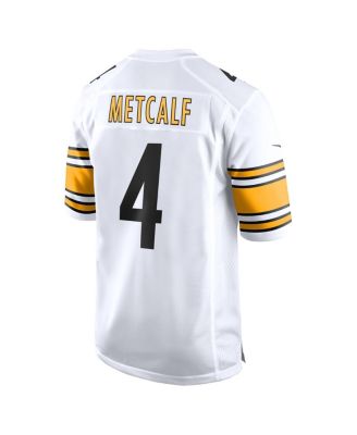 Men's DK Metcalf White Pittsburgh Steelers Game Player Jersey