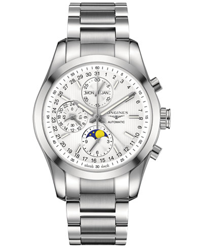 Longines Men's Swiss Automatic Conquest Classic Stainless Steel Bracelet Watch 42mm L27984726