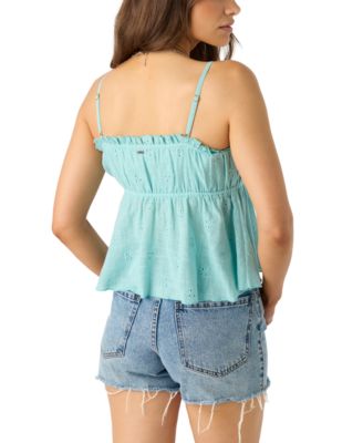 Juniors' Alexia Cotton Eyelet Empire-Waist Tank 