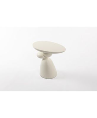 Modern Fiberglass End Table, Minimalist Living Room Decor