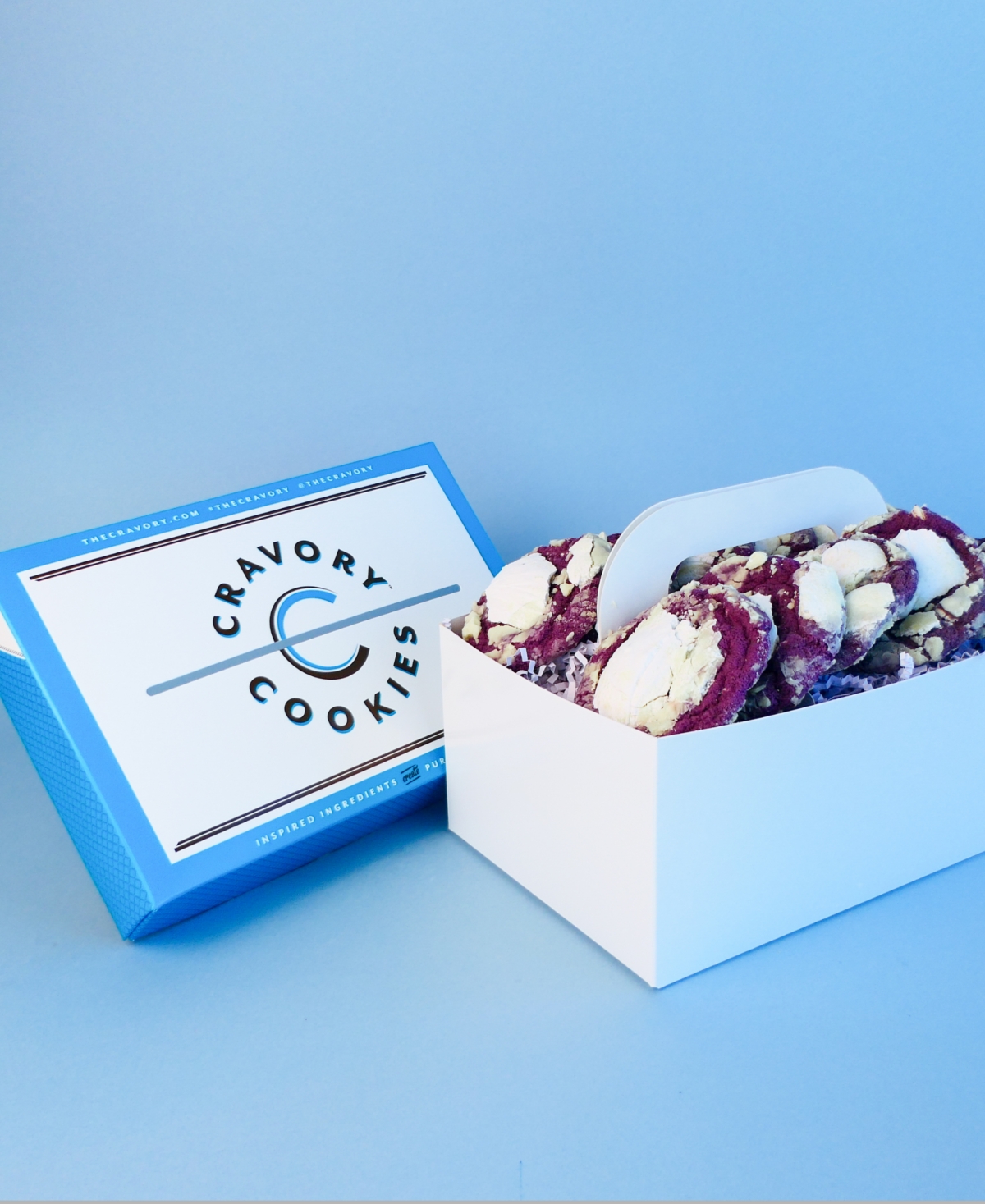 The Cravory Ube Cookies Gift Box, 12 Cookies