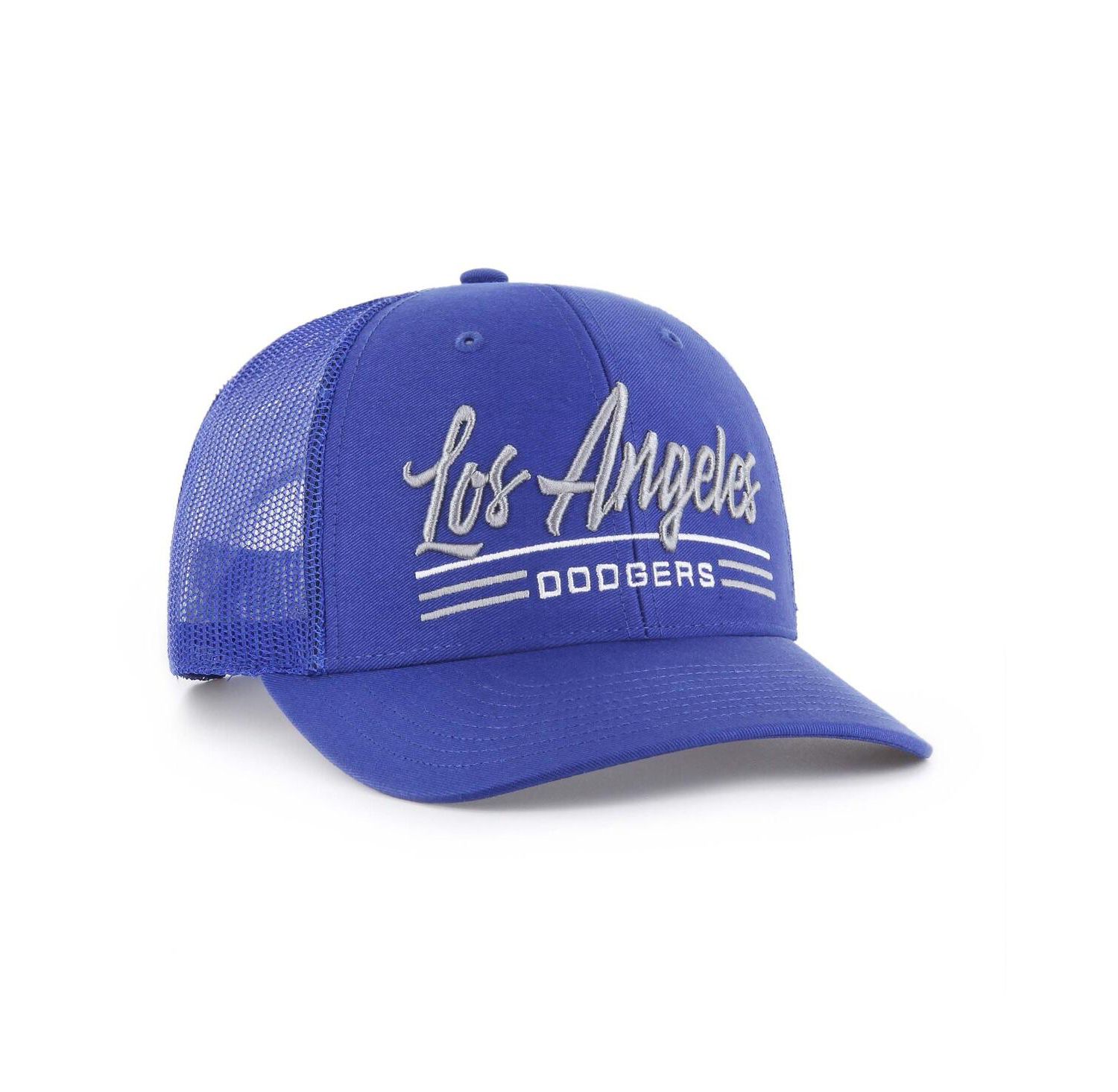 Men's Royal Los Angeles Dodgers Garner Trucker Adjustable Hat
