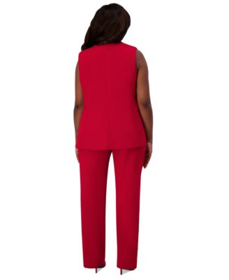 Notched Collar Open-Front Regular & Plus Sizes Vest Jacket