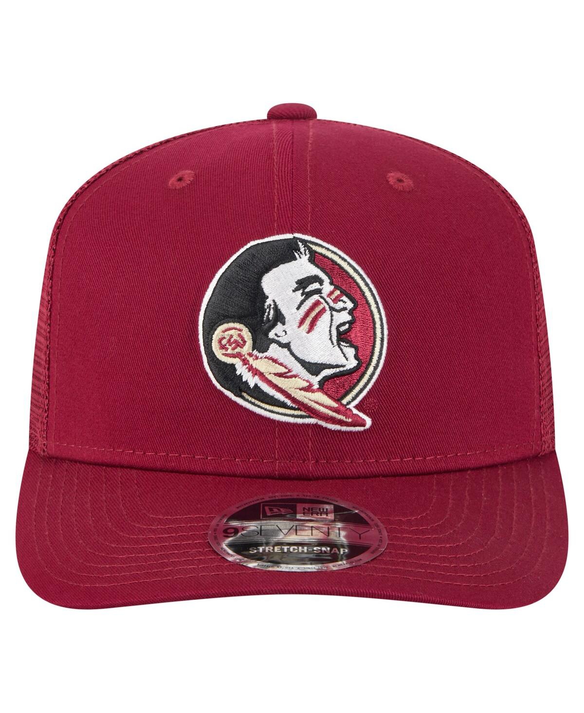 New Era Men's Garnet Florida State Seminoles Primary 9seventy Trucker Stretch-snap Hat