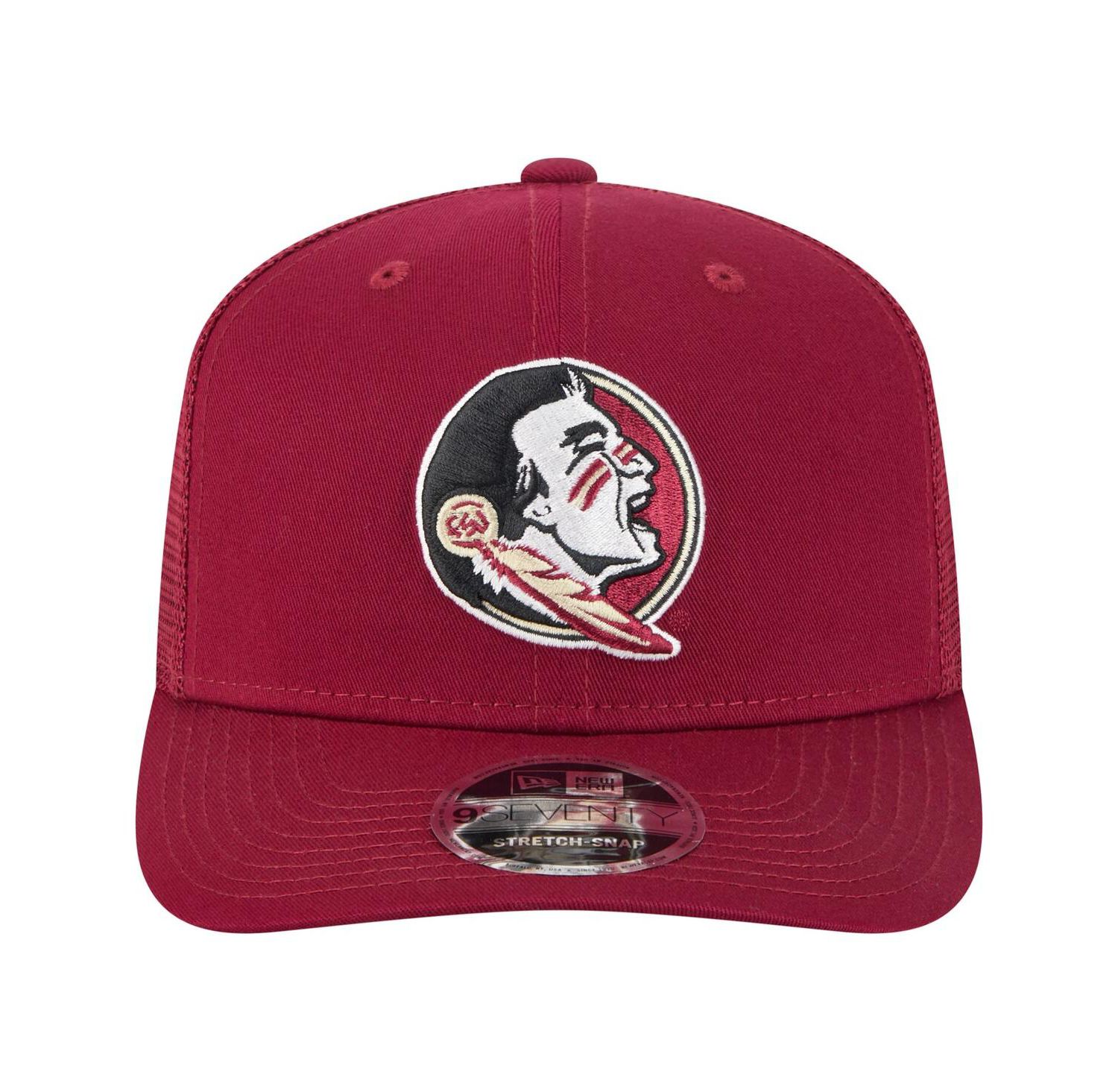 Men's Garnet Florida State Seminoles Primary 9SEVENTY Trucker Stretch-Snap Hat