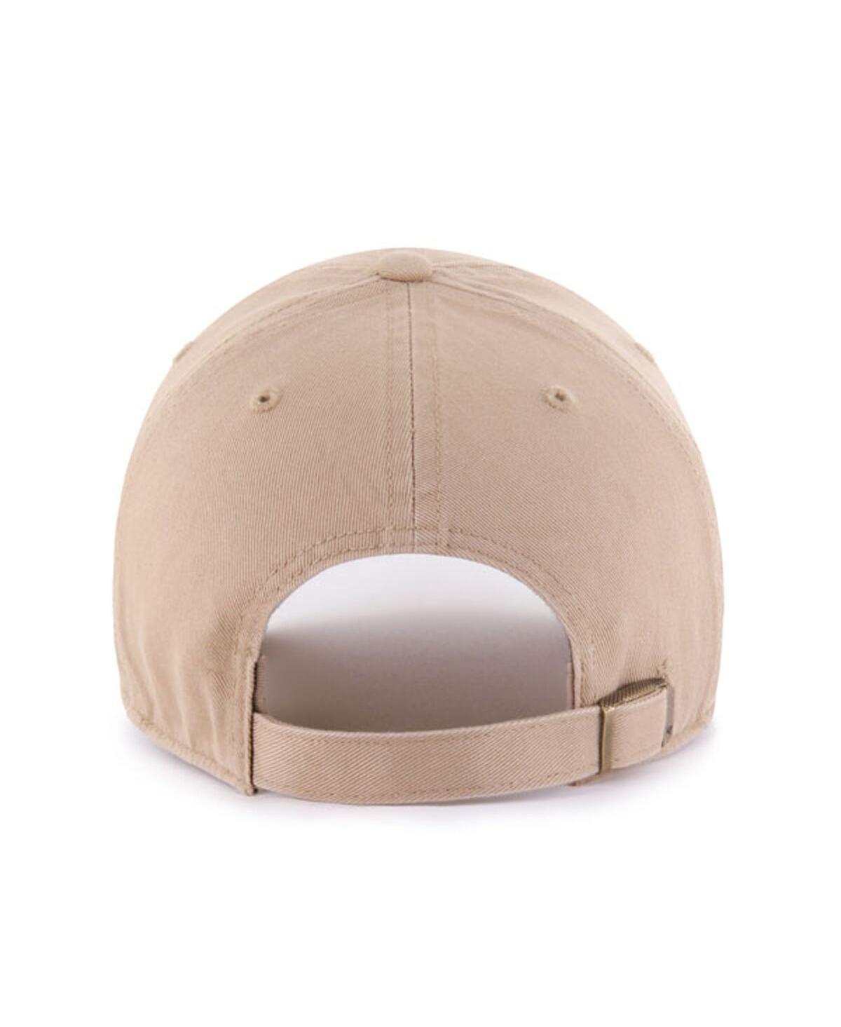47 Brand Men's Khaki Clemson Tigers Vault Clean Up Adjustable Hat