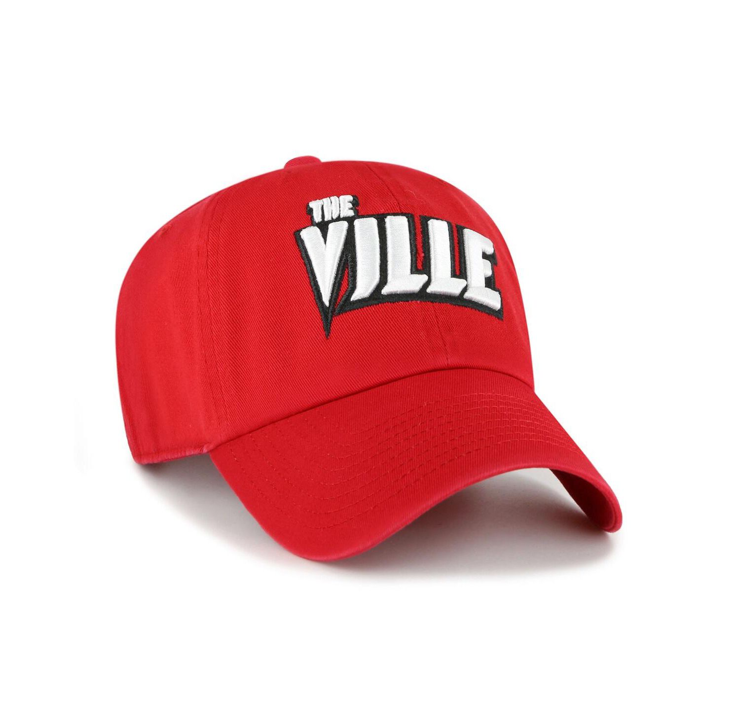 Men's Red Louisville Cardinals Clean Up Adjustable Hat