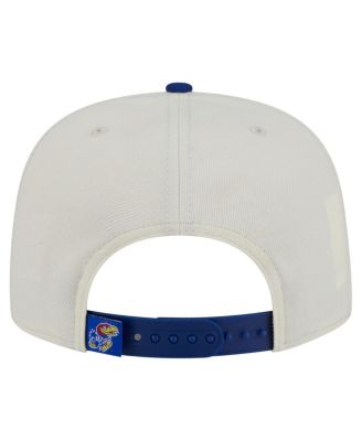 Men's White Kansas Jayhawks Collegiate 9FIFTY A-Frame Snapback Hat