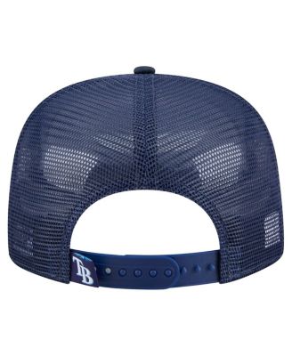 Men's Navy Tampa Bay Rays Retro Satin Script Golfer Adjustable Hat