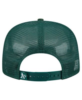 Men's Green Athletics Retro Satin Script Golfer Adjustable Hat