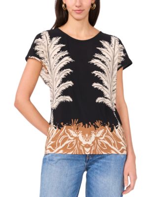 Women's Round-Neck Caftan Blouse