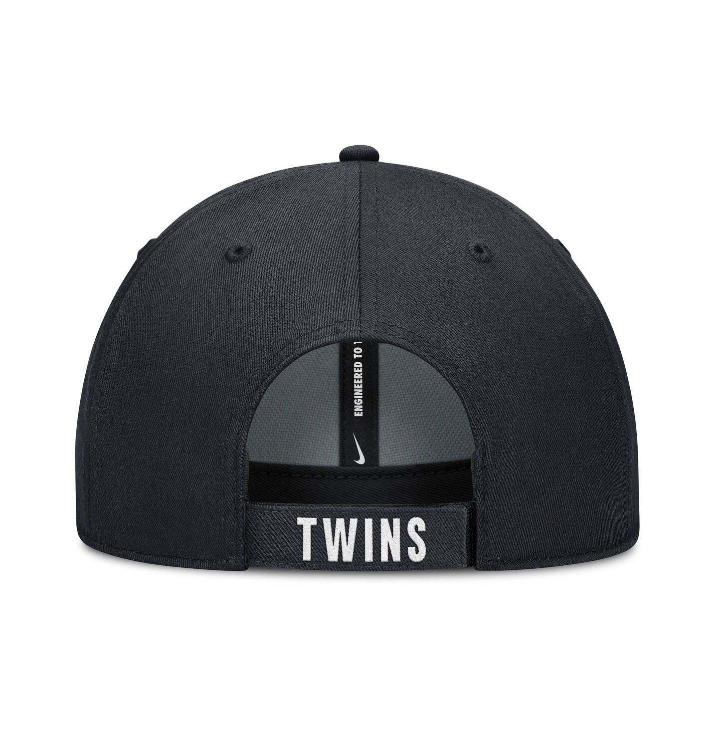 Мужская кепка Nike White/Navy Minnesota Twins Club Performance Adjustable Hat — фото 2