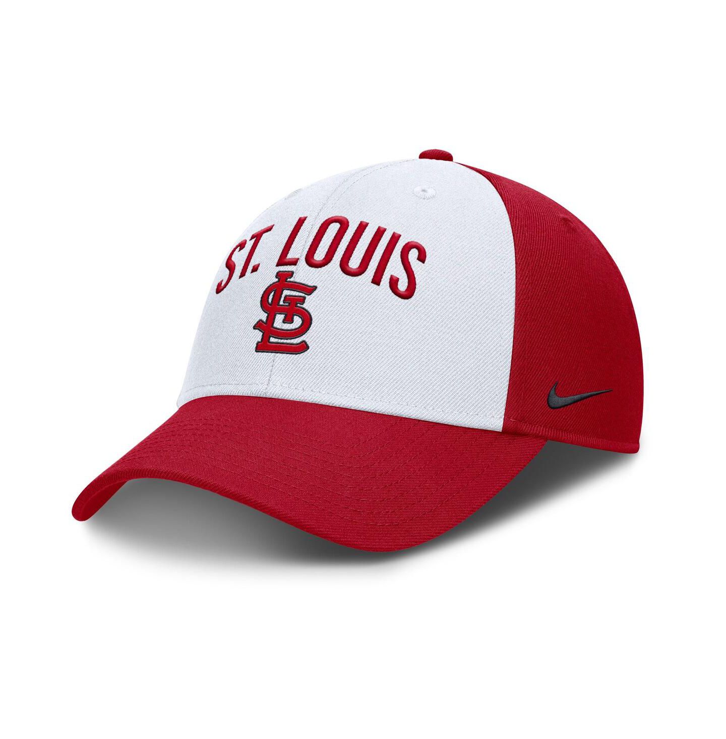 Мужская кепка Nike White/Red St. Louis Cardinals Club Performance Adjustable Hat — фото 1