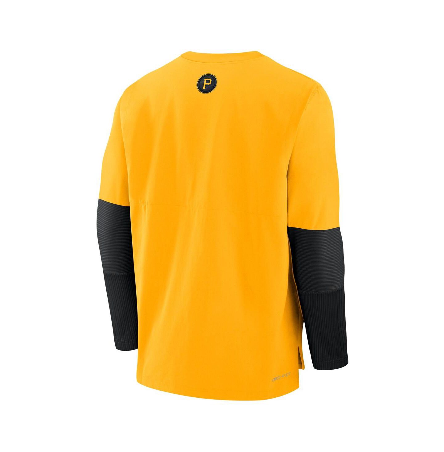 Мужская футболка Nike Gold Pittsburgh Pirates Authentic Collection City Connect Lightweight Player Tri-Blend Performance Long Sleeve — фото 3