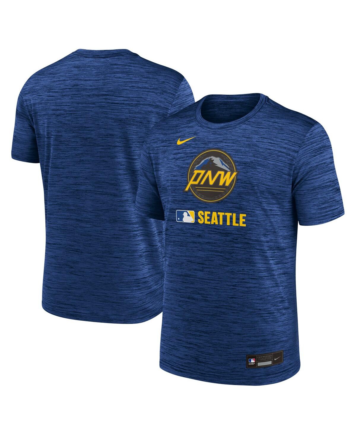 Nike Men's Blue Seattle Mariners 2025 City Connect Authentic Collection Velocity Performance T-shirt In Blue