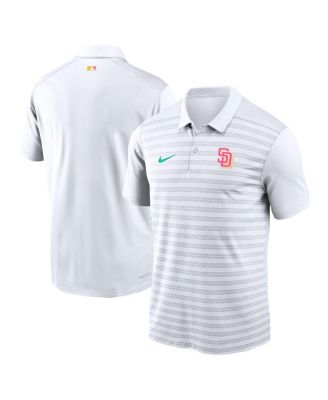 Nike - Men's White San Diego Padres Authentic Collection City Connect Victory Performance Polo