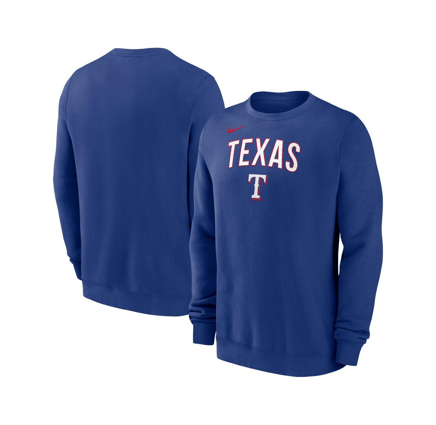 Men's Royal Texas Rangers Pullover Sweatshirt